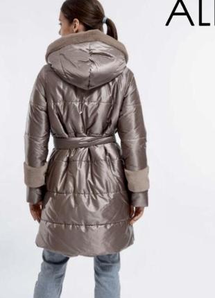 Альберто бини пальто женское зимнее бежевое пальто миди альберто бини3 фото