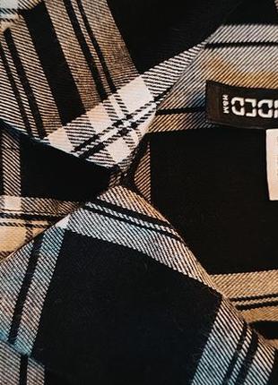 Кроп-рубашка в клетку h&amp;m 6