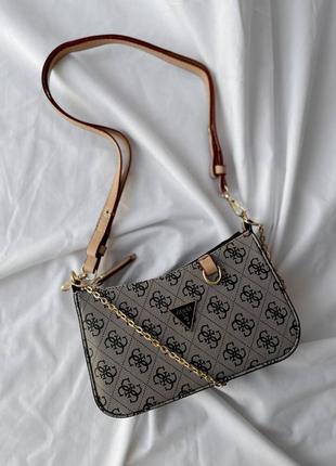 Сумка guess clutch grey1 фото