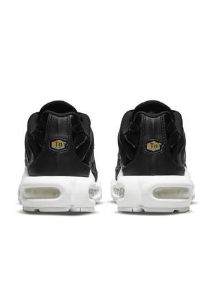 Чоловічі кросівки найк чорні nike air max tn black white / мужские кроссовки найк тн  чёрные с белым7 фото