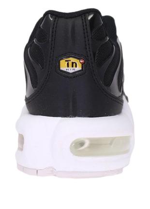 Чоловічі кросівки найк чорні nike air max tn black white / мужские кроссовки найк тн  чёрные с белым9 фото