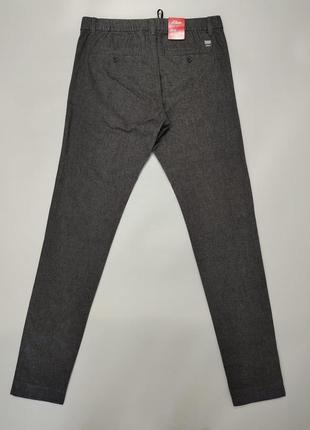 Мужские стильные зауженные брюки брюки брюки slim fit s.oliver, р.m/l7 фото