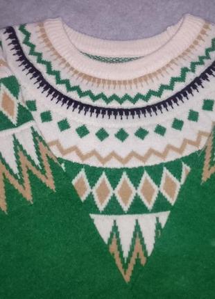 Винтажный свитер теплый свитер гоблинкор 90-х8 фото