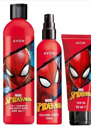 Набор детской косметики avon человек-паук -парфюмерно-косметический набор для мальчиков marvel.