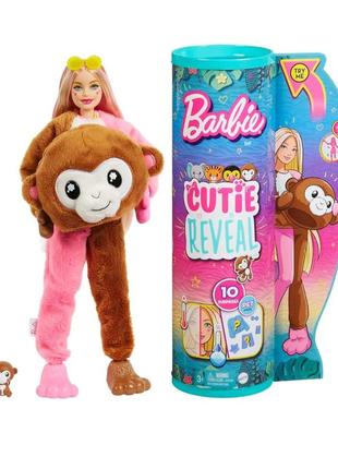 Barbie cutie reveal monkey барби барбі костюм мавпа лялька кукла2 фото