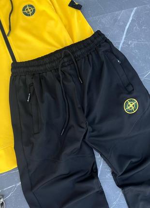 Спортивный костюм stone island желтый6 фото