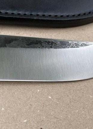 Мисливський ніж нескладний урус 2, ручної роботи із сталі 50х14мф, зі шкіряний чохол у комплекті3 фото