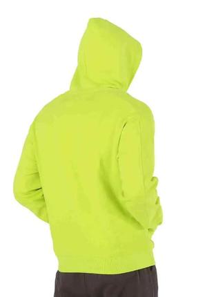 Brand new calvin klein men's green organic cotton micro logo hoodie, size: large4 фото