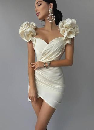 Сукня  щільний італійський шовк-сатин lux якість