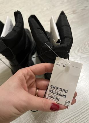 Ботинки h&amp;m однотонные черные кэжуалы2 фото