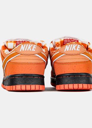 Concepts x sb dunk low pro qs orange lobster3 фото