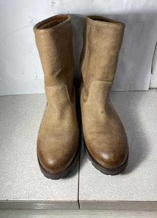Human nature waterproof сапоги мужские зимние кожаные на шерсти 43 р 27,5 см2 фото