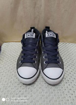 Кожаные кеды converse al star4 фото