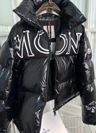 Чёрная куртка монклер moncler1 фото