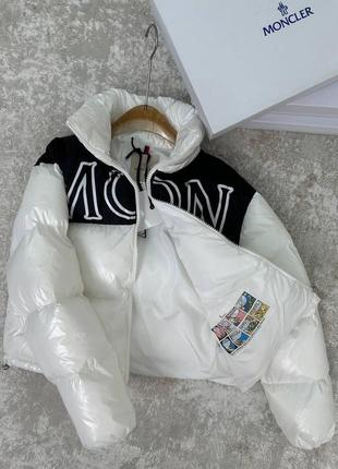 Белая куртка монклер moncler6 фото