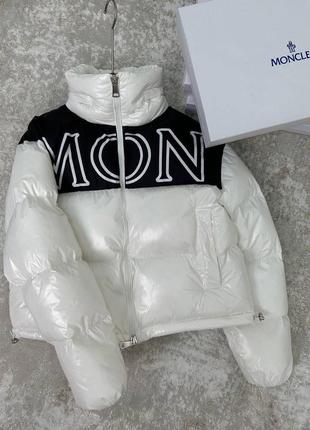 Белая куртка монклер moncler9 фото