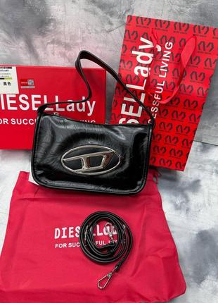 Женская кожаная сумка diesel lady через плечо