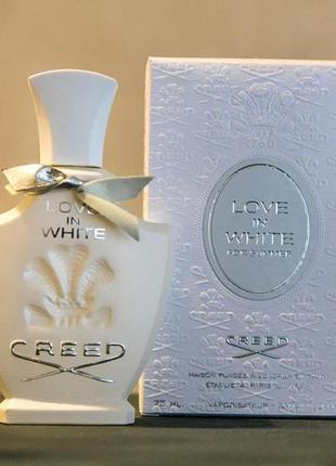 Love in white 
creed