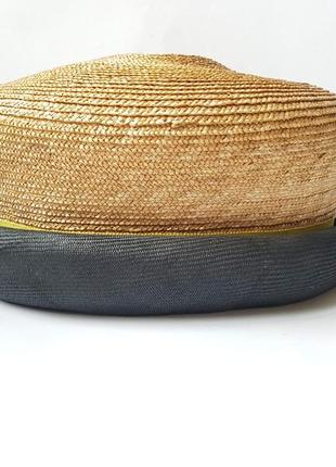 Стильний жіночий капелюх, kenzo, франція, солома, 55-56.3 фото