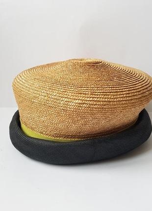 Стильний жіночий капелюх, kenzo, франція, солома, 55-56.5 фото