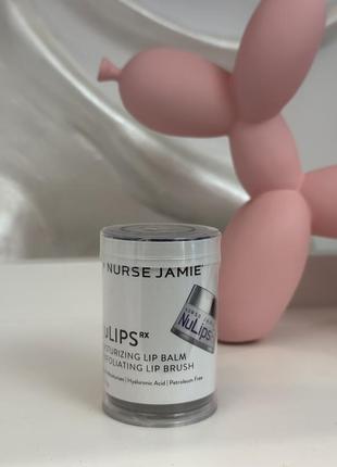 Nurse jamie nulips rx зволожуючий бальзам для губ + щіточка для відлущування губ4 фото