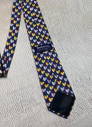 Burberry галстук кроветка vintage винтажный с принтом2 фото