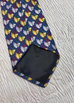 Burberry галстук кроветка vintage винтажный с принтом8 фото