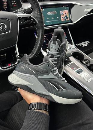 Чоловічі кросівки reebok nano x2 fleece dark gray white,взуття