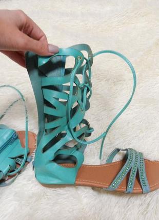 ✅ летние сандалии сапожки гладиаторы шнуровка разные цвета и размеры5 фото