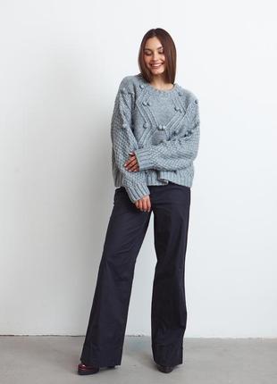 Нежный ажурный легкий джемпер свитер пуловер отmango новая коллекция шерсть!4 фото