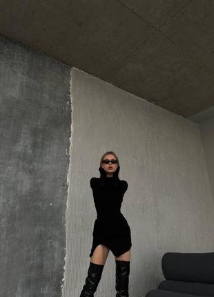 Стильна чорна сукня5 фото