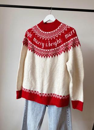 Праздничный свитерик 🌲🥂 новогодний, рождественский свитер2 фото