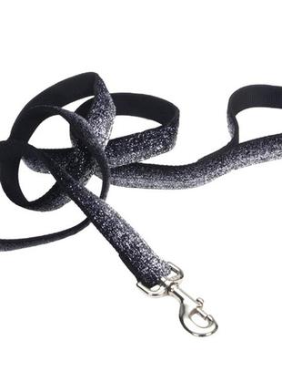 Повідець для собак coastal pet attire sparkles 1 см х 1,8 м чорний (76484134319)