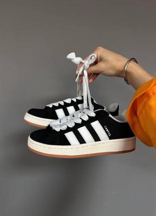 Кроссовки adidas campus «&nbsp;black / white classic&nbsp;»8 фото