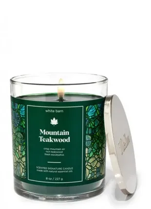 Ароматная свеча bath and body works mountain teakwood