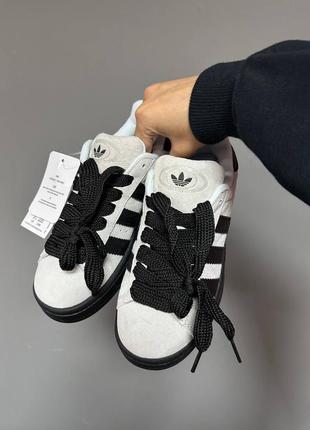 Кроссовки adidas campus « grey / black sole» premium