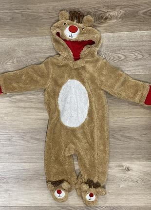 Человечек теплый новогодний олень