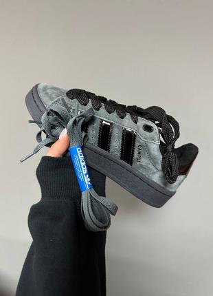 Кросівки adidas campus « grey / black » premium