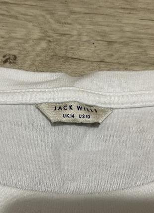 Белая футболка jack wills, р.s3 фото