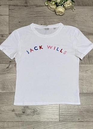 Белая футболка jack wills, р.s1 фото