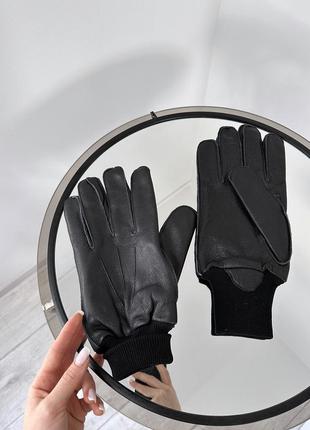 Мужские кожаные перчатки большого размера