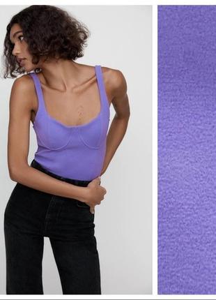 Топ с чашками zara