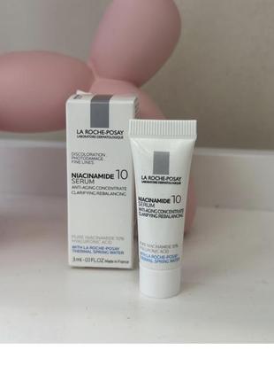 Чистая ниацинамидная сыворотка la roche-posay pure niacinamide 10 serum