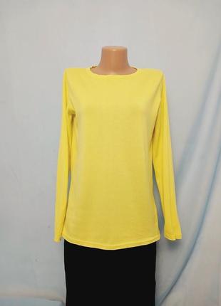 🌝 легкий желтый свитер лонгслив пуловер2 фото