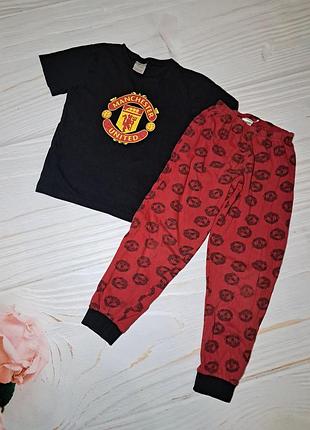 Футболка штани костюм manchester united  7 8 років 122-128 см