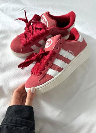 Кроссовки adidas campus “red/white”3 фото