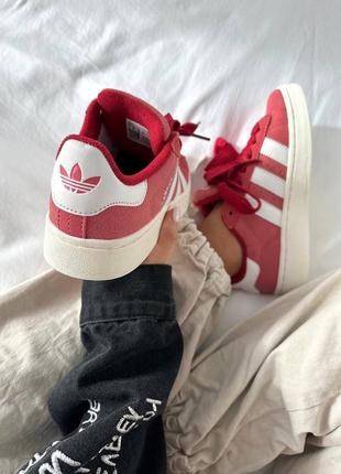 Кроссовки adidas campus “red/white”7 фото