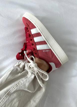 Кроссовки adidas campus “red/white”8 фото