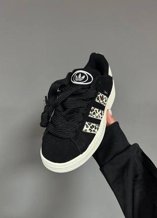 Кросівки adidas campus “black / leopard” premium5 фото