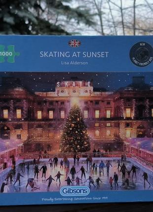 Пазли gibsons skating at sunset 1000 елементів.